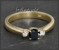 Preview: Brillant Ring 0,49ct; Solitär 0,42ct, 585 Gelbgold